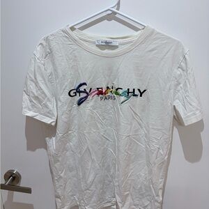 Givenchy Cream Cotton T-Shirt